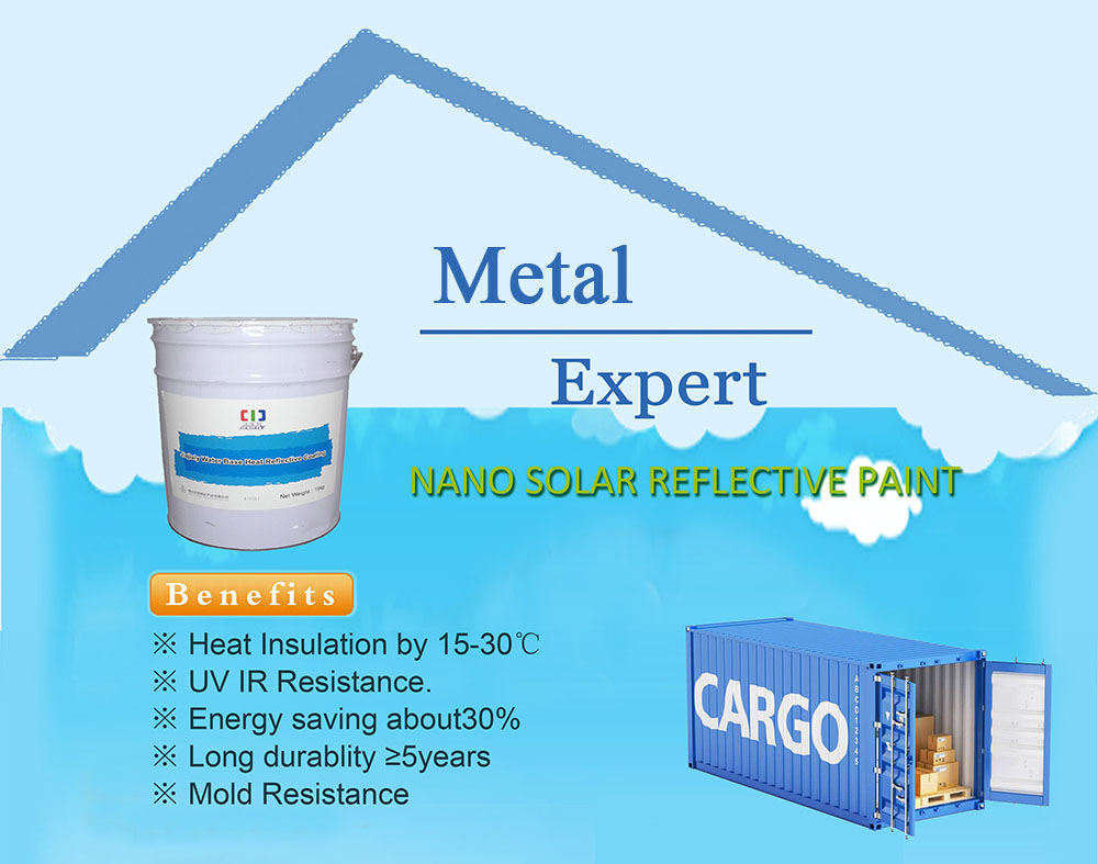 Nano Solar Heat Reflective Paint for Metal Surfaces